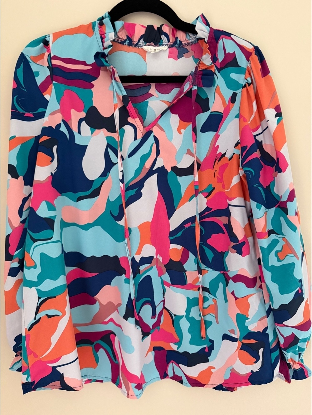 S/M Jodifl abstract colorful blouse